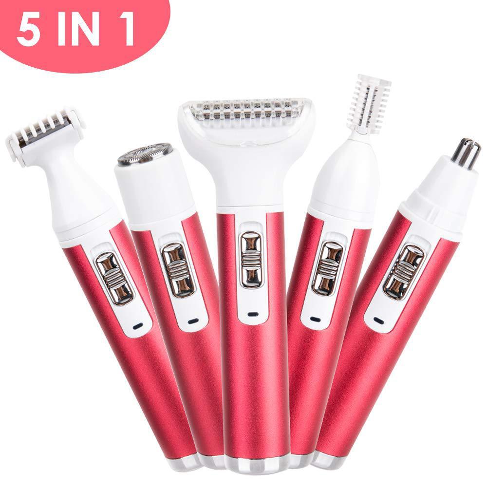 Épilateur Électrique 5heyi Pour Parties Intimes, Aisselles Et Pubis. Tondeuse À Sourcils Pour Femmes Et Hommes. Couteau D'Épilation Five Heads.