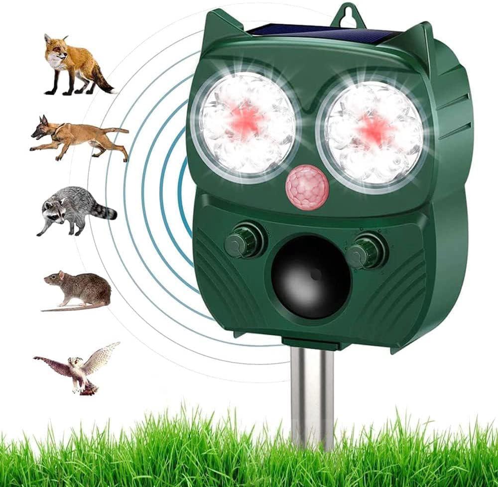 Répulsif Pour Chats Et Animaux Sauvages, Répulsif Solaire Étanche Pour Chats, Répulsif Lumineux Clignotant Pour Renards Et Oiseaux (chats, Renards, Chiens) Pour Jardin, Cour, Champ, Ferme