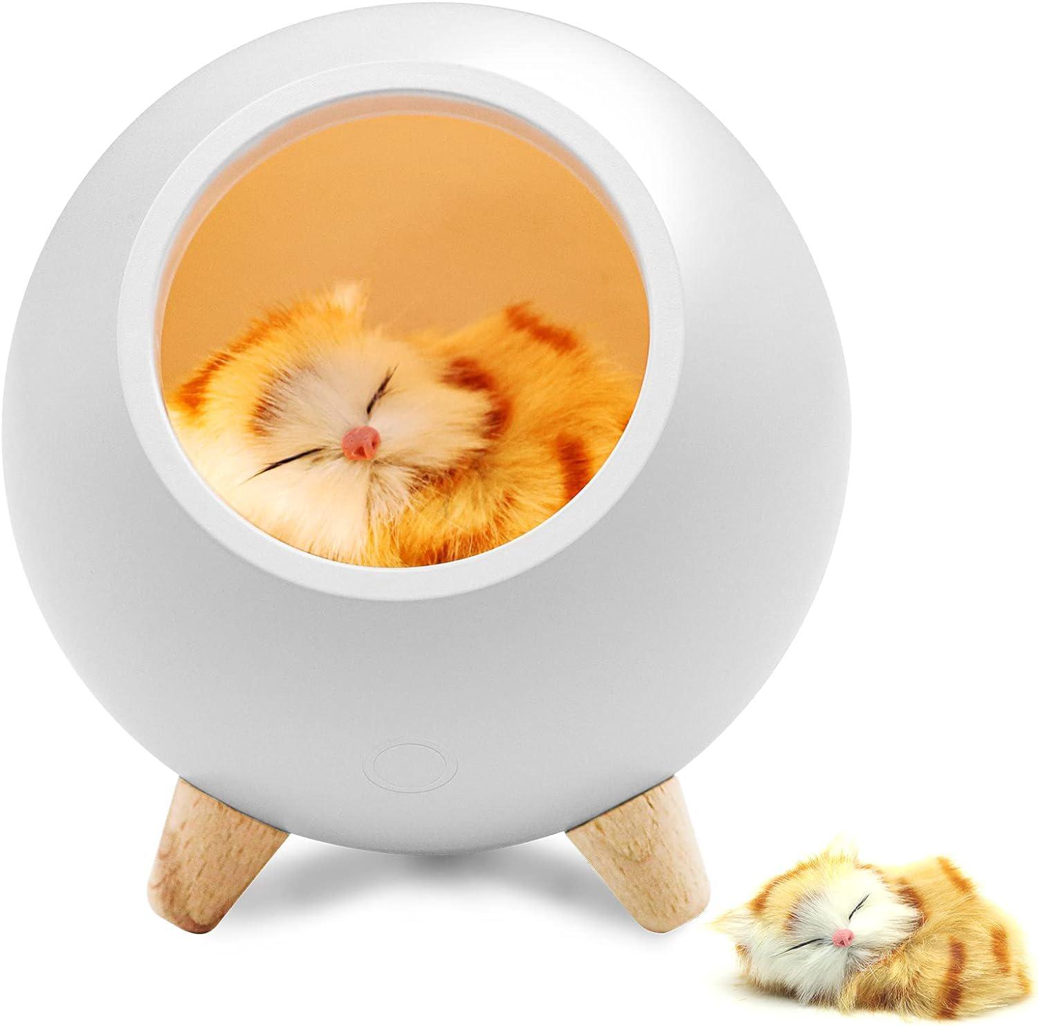Veilleuse Chat Mignonne Pour Enfants, Veilleuse Pour Chambre D'Enfant, Décoration Kawaii Pour Les Amoureux Des Chats, Cadeau Parfait Pour Femme, Maman, Ado
