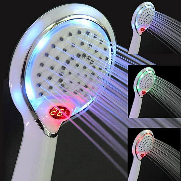 Pommeau De Douche Led, Douchette Led, Pommeau De Douche Led À Température Contrôlée, Douche À Température Contrôlée