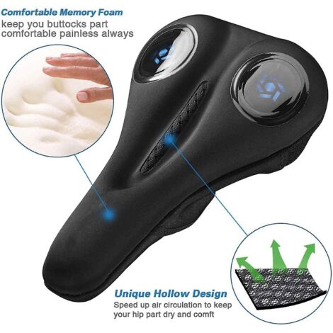Housse De Selle Rembourrée En Gel Pour Vélos De Montagne Et De Route