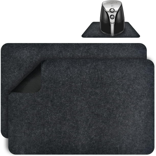 Pieces Black 3045cm Air Fryer Heat Resistant Mat, Kitchen Countertop Heat Resistant Mat For Ninja Air Fryer, Coffee Maker, Blender, Microwave Oven