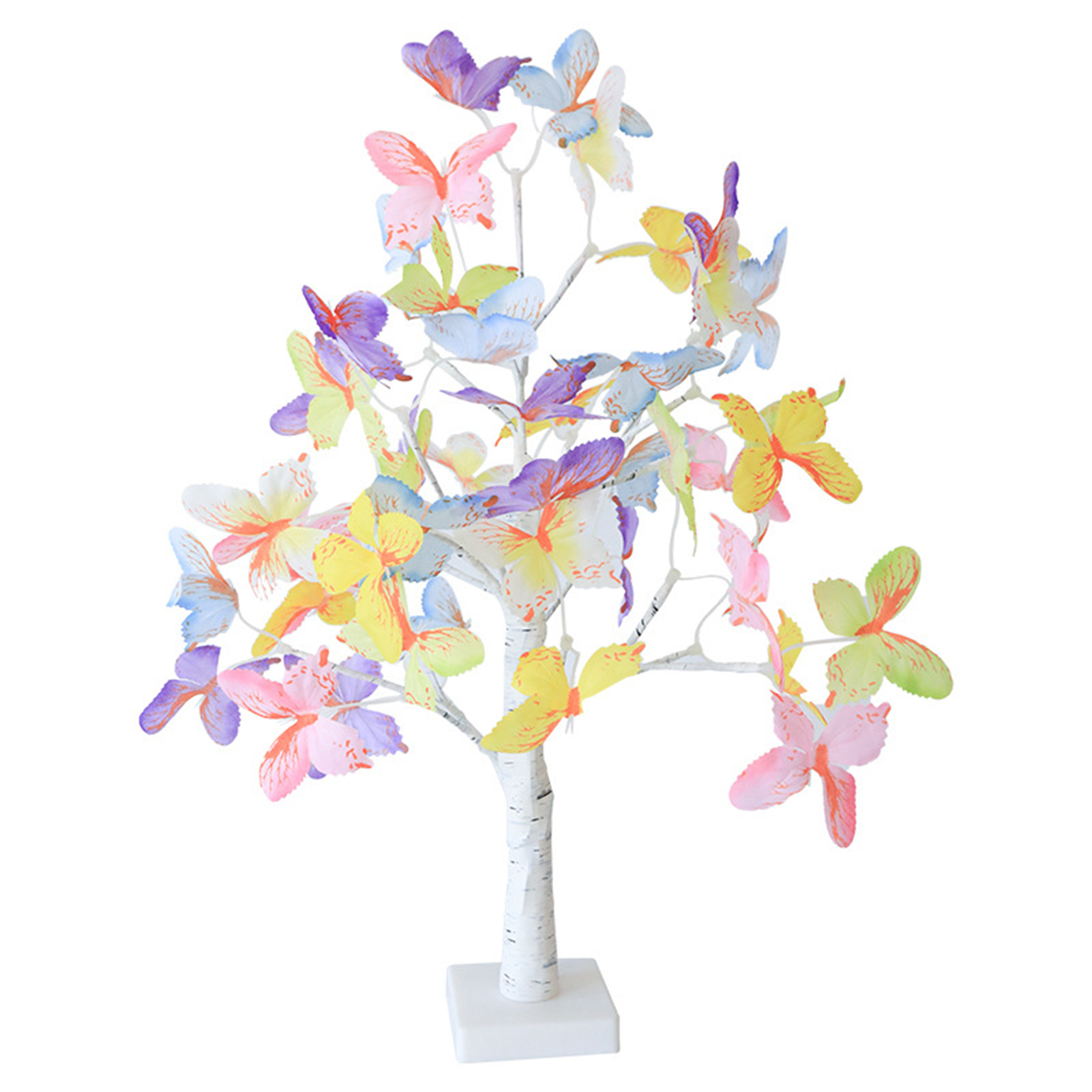 Lampe Papillon Led Blanche Couleur Bouleau, Lampe Décorative De Noël