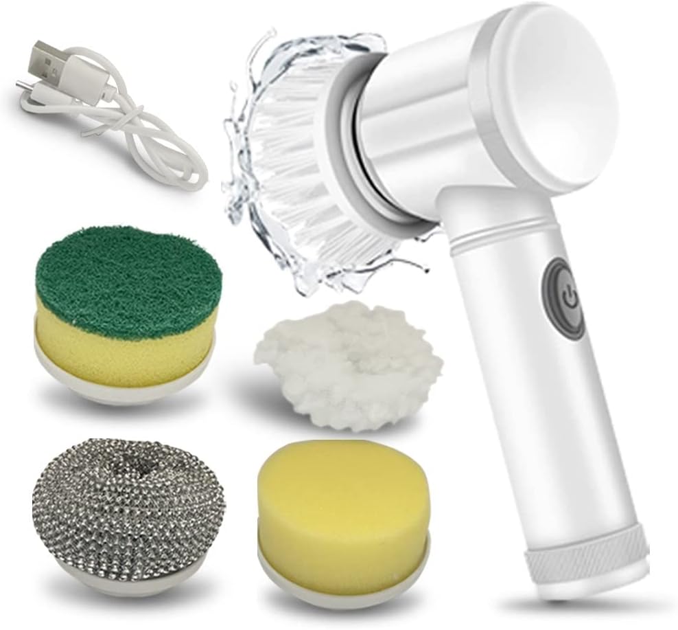 Electric Spin Scrubber Electric Cleaning Brush Care Free 5in1 Magic Brush For Cleanning Tile/sink/wash Basin/bath/showers