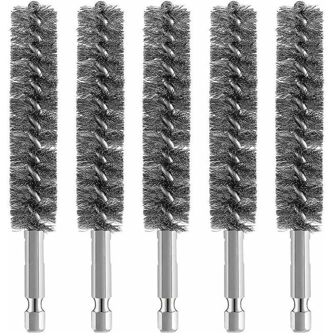 Brosse À Trous En Acier Inoxydable Pour Perceuse Électrique, Brosse De Nettoyage, Brosse En Acier Inoxydable, Avec Poignée Hexagonale (sku Produit : 96442725 Sku Offre : Lehua25.5.19-24)
