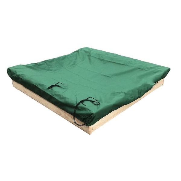 Dammtätt Skydd Couverture De Bac À Sable Vattentätt Sandlåda Couverture De Piscine Vert 180x180x20cm