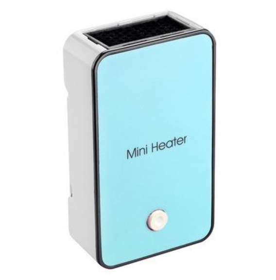 Mini Ventilateur De Radiateur, 50 W, Faible Consommation, Chauffage Rapide, Petit Radiateur Électrique Portable De Bureau, Matériau Abs Ignifugé, Vert