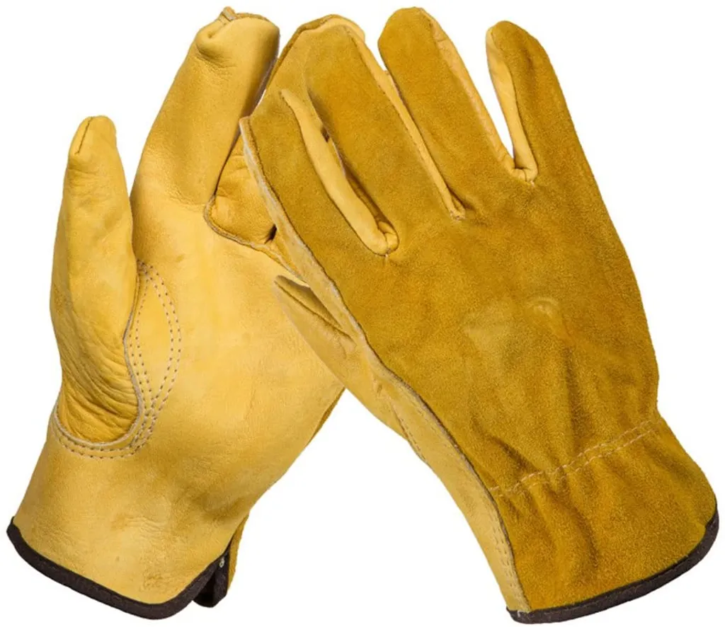 Bequeme Leder-gartenhandschuhe Mit Wasserdichtem Slim Fit, Strapazierfähigem Und Weichem Futter Größe L.