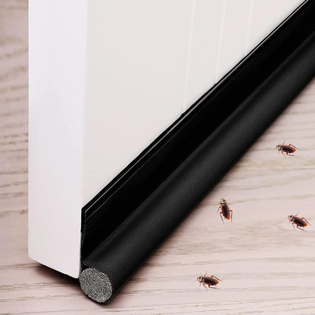 Calfeutrage Bas De Porte, Door Fond Joint De Porte, Boudin De Porte Détachable, Unilatéral Bande D'Étanchéité, Peut Efficacement Empêcher Le Vent