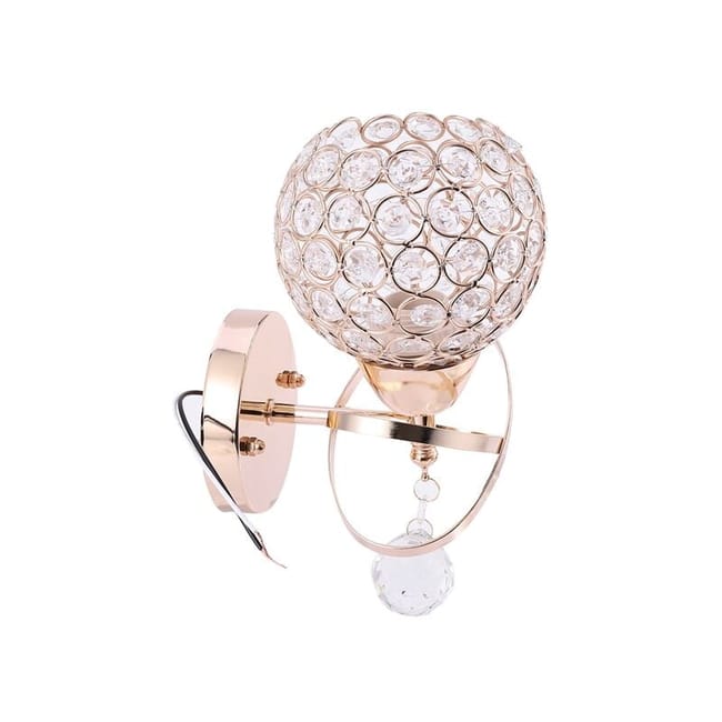 2 Pcs Style Moderne Led Lampe Murale Pendentif En Cristal Support De Lumière D'Escalier E14 Prise (sans Ampoule Incluse) Décoration De Maison, Ou (sku Produit : 93626920 Sku Offre : 1025liu19)