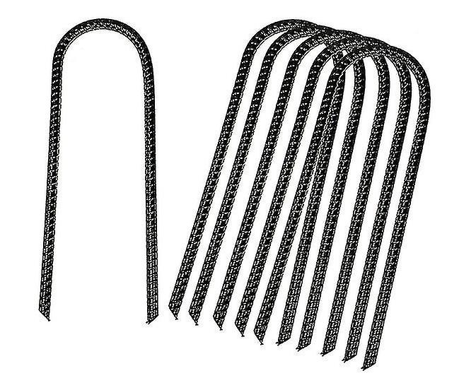 Lot De 8 Piquets De Trampoline En Forme De U, Ancrages Métalliques Robustes, Clous De Fixation