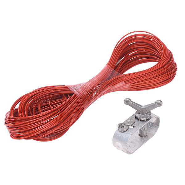 Winter Pool Cover Cable Winch Kit Cable Tensioner For Above Ground Swimming Pool Safety Cover (kit 3: Winch + Wire (150ft)/45m)