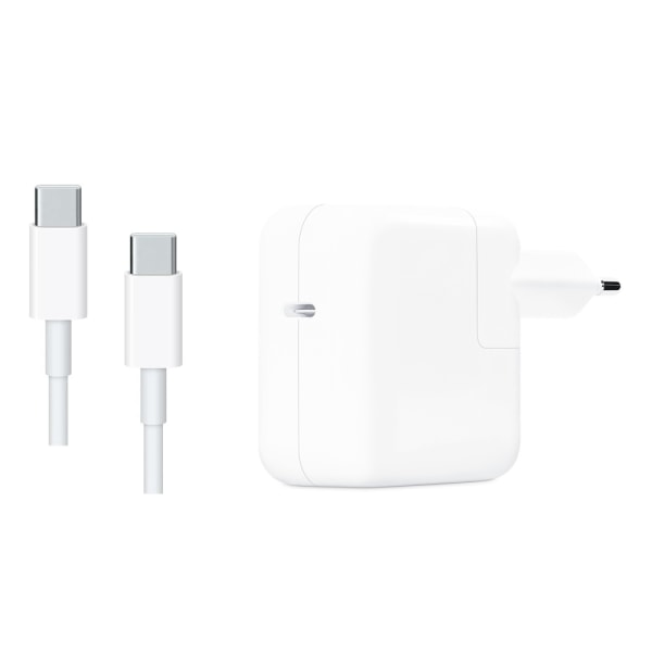 Chargeur Pour Macbook, Ipad Et Iphone, 30 W Avec Câble Usb-c