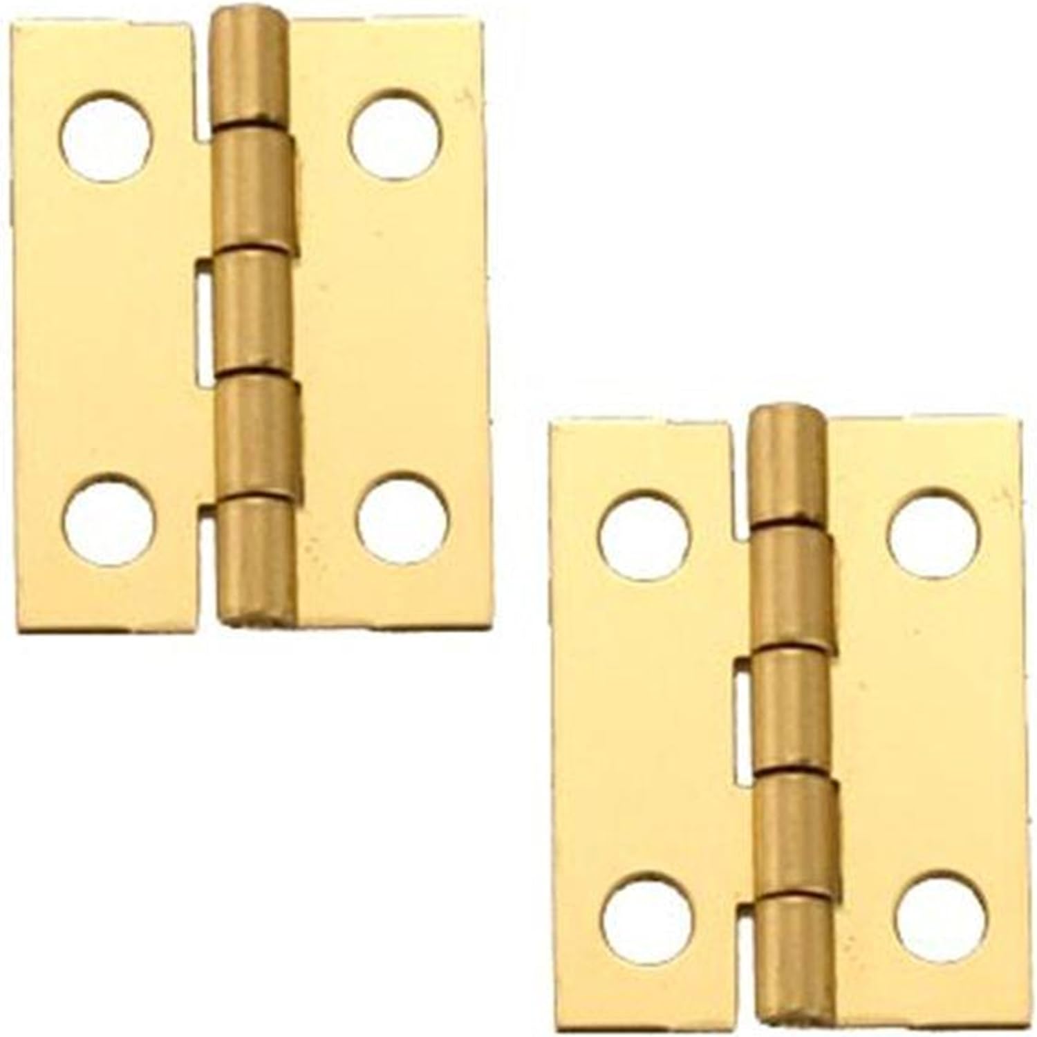Charnière Miniature Moyenne Stanley En Laiton Massif, 19 Mm De Long X 25 Mm D'Ouverture (2 Paires)