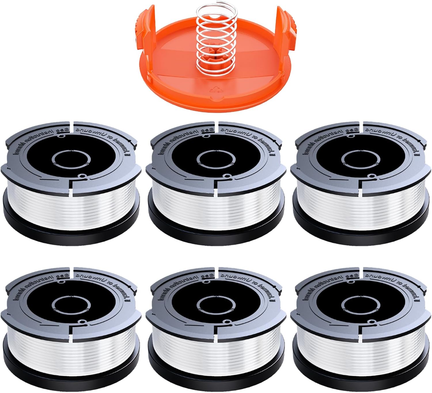 Pièces Bobine Fil Coupe Bordure Compatible Avec Black Et Decker,ø1,65mm Avec 10m Fil Coupe Bordure