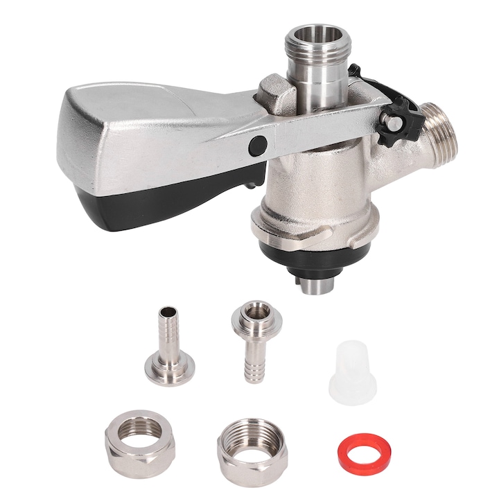 Cupla Pentru Butoaie De Bere, Mmgoqqt, Tip S, Din Alama Si Inox, G5/8, Usor De Instalat