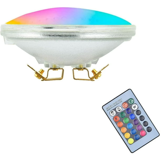 Projecteur Encastré Led Par36 Rgb 0,04 Pour Piscine Enterrée, 2 V, Avec Télécommande. Taille : 0,04.