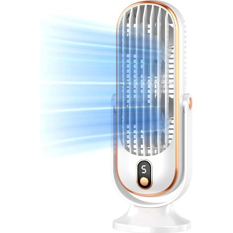 Ventilateur De Table Silencieux 5 Vitesses – Technologie De Circulation D'Air 720° – Compact Et Léger – Pour Chambre Et Bureau