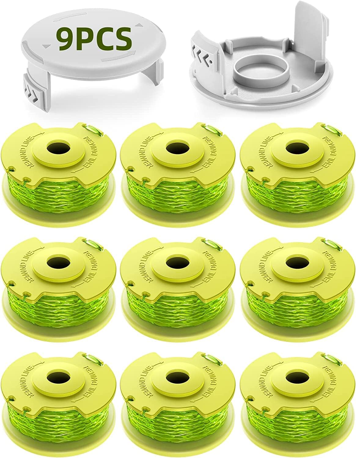 Bobines D'Allumage De Rechange Ac80rl3 Pour Utilisation Avec Ryobi One Plus+ 18 V 24 V 40 V Ry40204 Ry40220 Zrp2080 (9 Bobines D'Allumage, 2 Couvercles)
