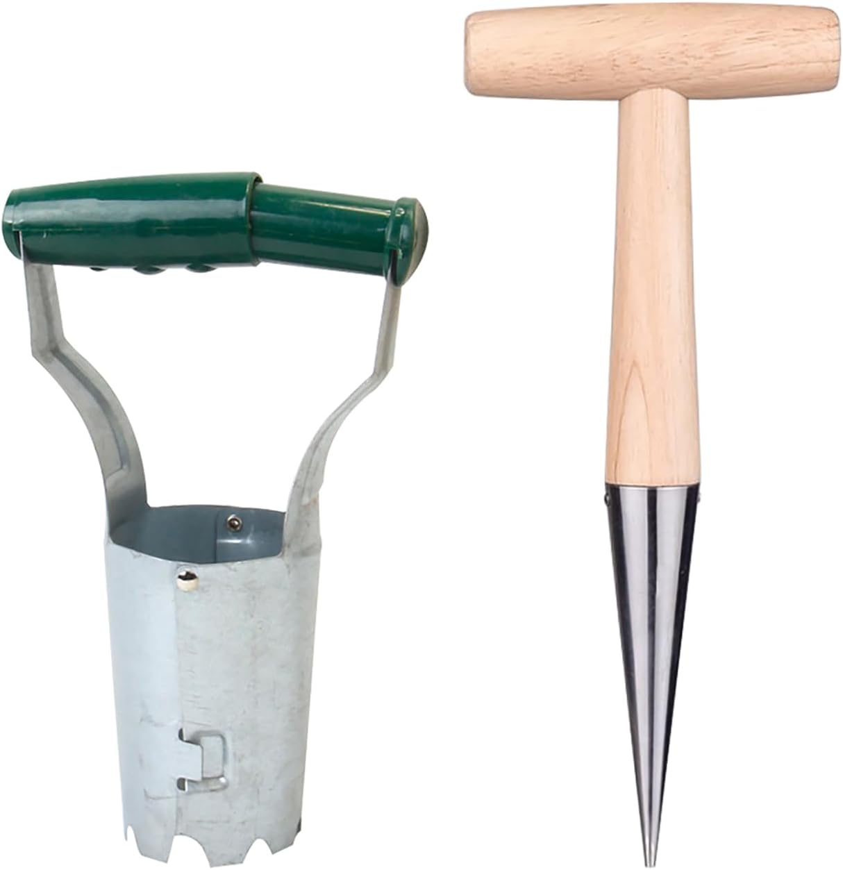 Hahhhha Outil De Plantation De Bulbes 2 Pièces, Outil De Plantation De Bulbes À Long Manche Avec Plantoir, Ensemble De Plantation De Bulbes Portatif Pour Fleurs Et Légumes De Jardin En Extérieur