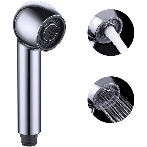 Douchette De Rechange Zecatl Pour Robinet De Cuisine, 2 Types De Jets, Compatible Avec Les Mitigeurs, Chromée
