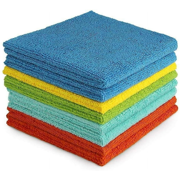 Microfibre Cloth Pack Of 8, Multifunctional Reusable Cleaning Cloths, Lint Free Streak Free Washable Cloth Duster For House, Kitchen, Car, Motorbike,
