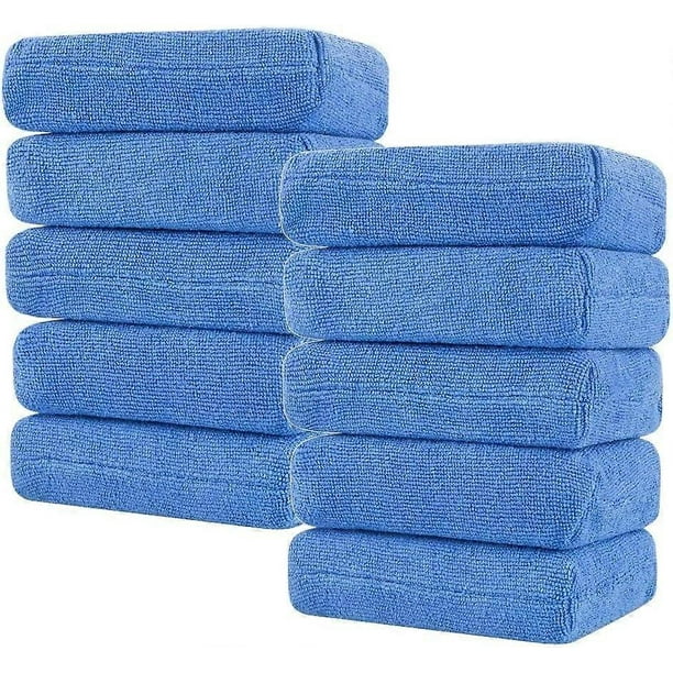 10pcs Car Applicator Pads, Microfiber Washing Pads Car Applicator Pads Waxing Polishing Towels