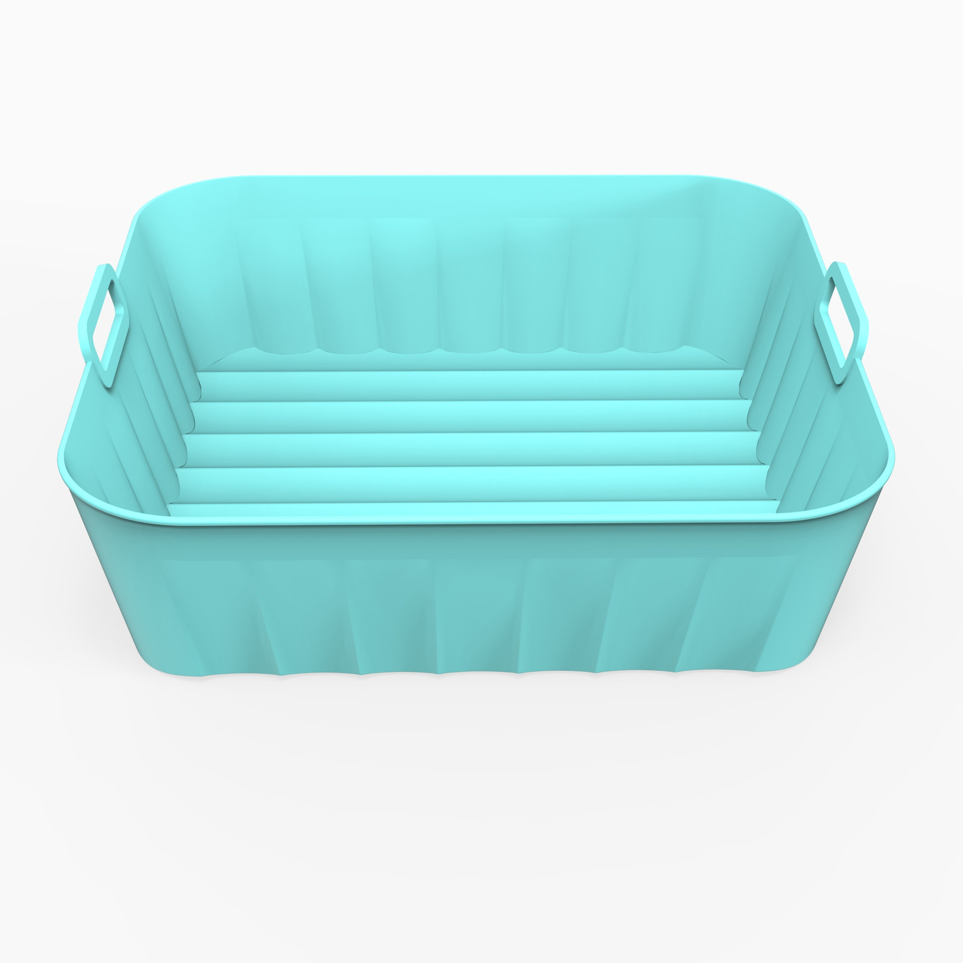 Silicone Air Fryer Basket, Air Fryer Accessory (21cm), 2pcs Air Fryer Silicone Pot, Air Fryer Silicone Pot Basket, Microwave, Cake Mold