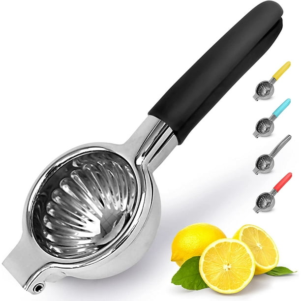 Stainless Steel Lemon Squeezer Manual Citrus Press Juicer And Lime Squeezer - Black