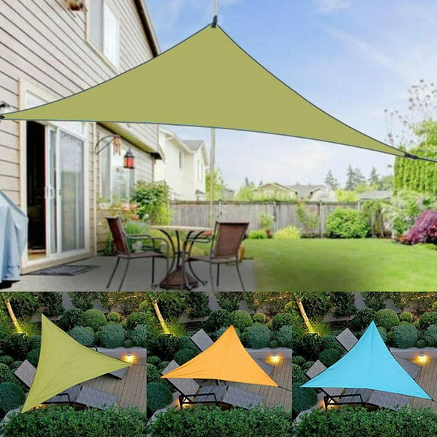 New Outdoor Shading Triangle Canopy Heavy Shade Sail Sun Canopy Cover Waterproof One Pack