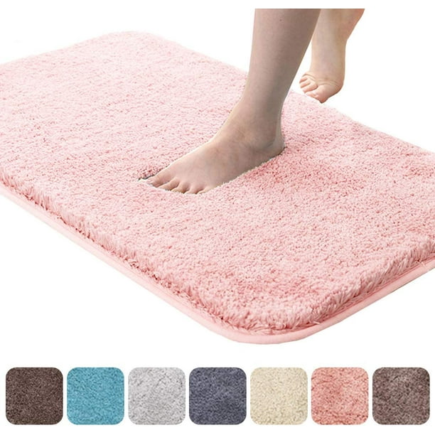 Bath Mat Non-slip Bath Rugs With Water-absorbing Soft Microfiber For Bathroom Shower (40 X 60 Cm)