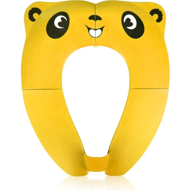 Réducteur De Siège De Toilette Pour Bébé, Siège De Toilette Pliable Pour Enfants, Réducteur De Siège De Toilette Portable Pour Bébé Garçon Et Fille Avec 8 Coussinets Antidérapants Et 1 Sac De Transpor