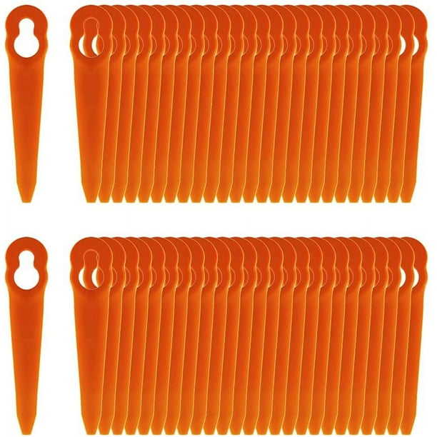 Pack Of 80 Plastic Replacement Blades Compatible With Stihl Polycut 2-2 Polycut 3-2 Fsa 45 Fsa 57 Fse 52, Sun Joe 24v-gt10, Redback Swift 40v Lawnmowers.
