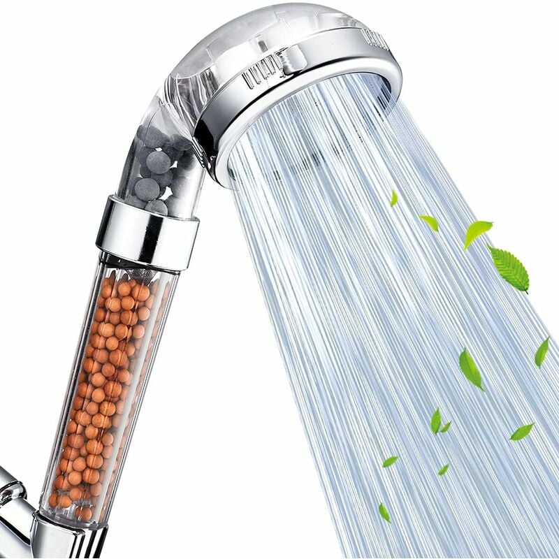 Pommeau De Douche 23 X 9 Cm, Économie D'Eau Filtrée À Haute Pression, Pommeau De Douche À Main Avec Fonction De Pulvérisation À 3 Modes