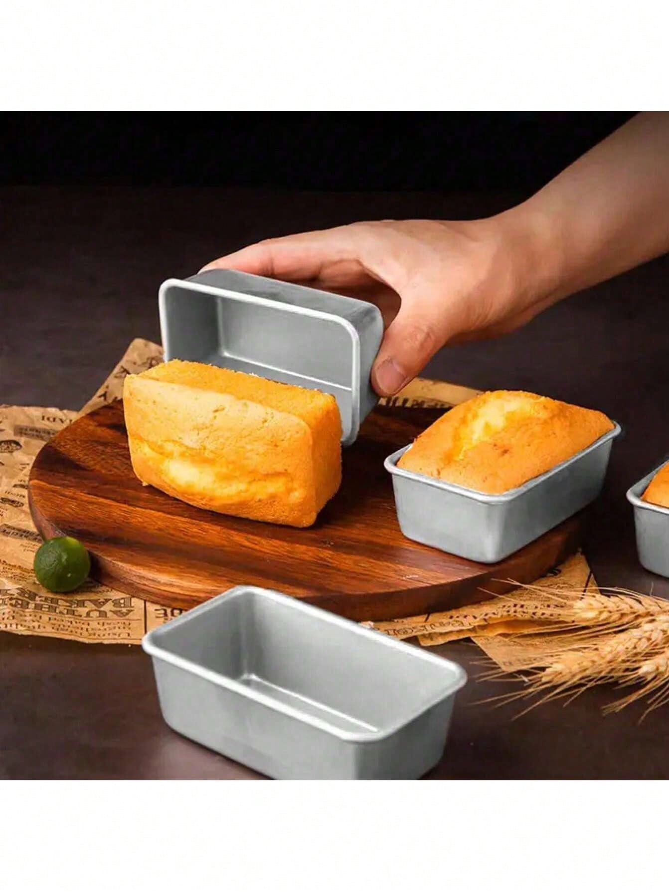 4-piece Aluminum Baking Pan Set: A Multi-functional Rectangular Baking Pan Set Suitable For Baking Cheesecake, Brownies, Toast, Etc. Also Great For Making Homemade Pancakes. Can Be Used In An Air Frye