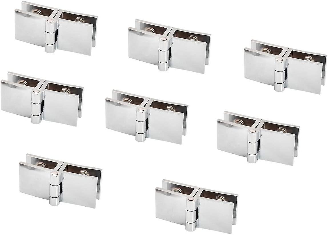 Lot De 8 Charnières De Porte En Verre Réglables À Une Seule Pince