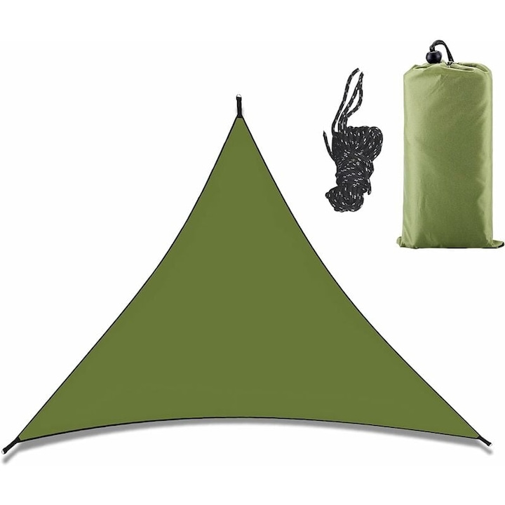 Abri Triangulaire 3x3x3m, Résistant Aux Moisissures, Conception Respirante, Pour Jardin Et Terrasse
