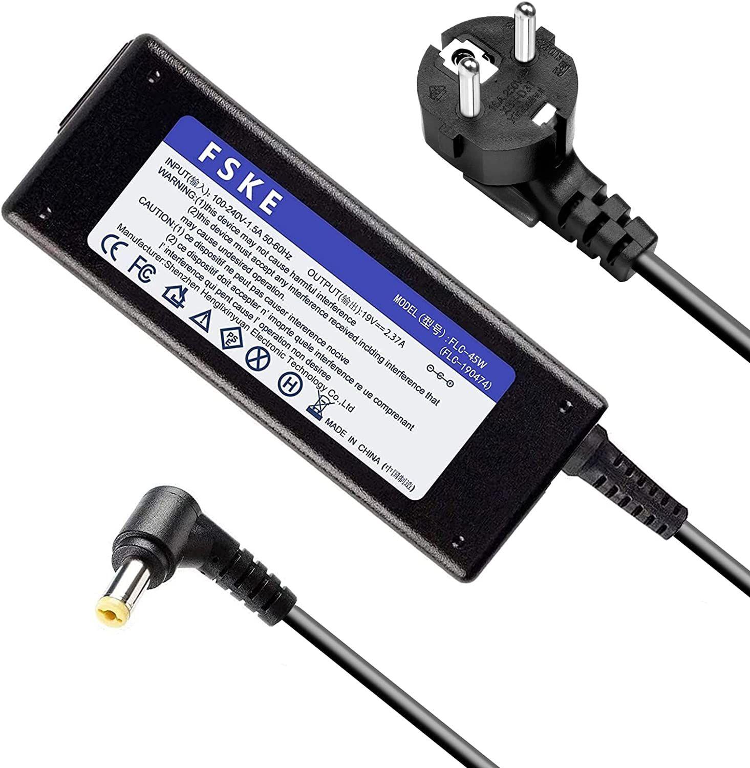 45w 19v 2.37a Chargeur Pour Ordinateur Portable Acer Aspire Travelmate P2 P259 Extensa Pc Adaptateur Secteur Adapter Alimentation Connecteur5,5 1,7mmnon Compatible Avec 3,0 1,1mm
