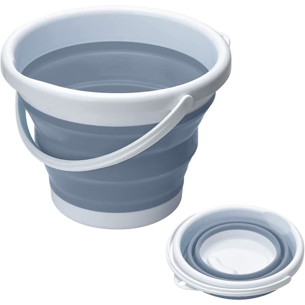 Hopfällbar Plasthink I Silicone, Utrymmesbesparande Pense For Hemstädning, Camping, Fish, Trädgård Och Resor - Bärbar Vattenbärare (gris, 10l)