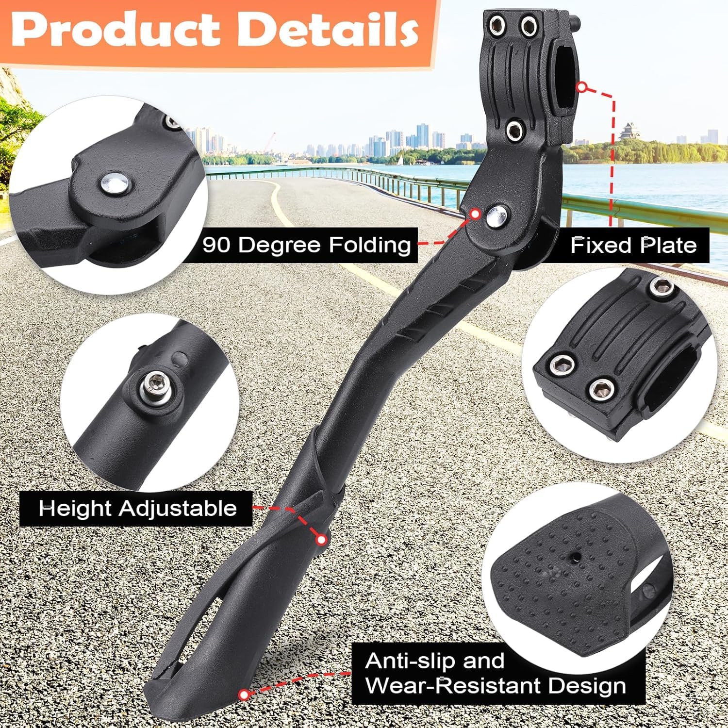 Support De Vélo Pour Vélos Adultes, Support De Vélo Réglable En Aluminium Pour Vélos De 24 À 29 Pouces, Support De Vélo Pour Vtt, Vélos Trek, Vélos De Route, Vélos De Ville, Semelle Antidérapante (sty