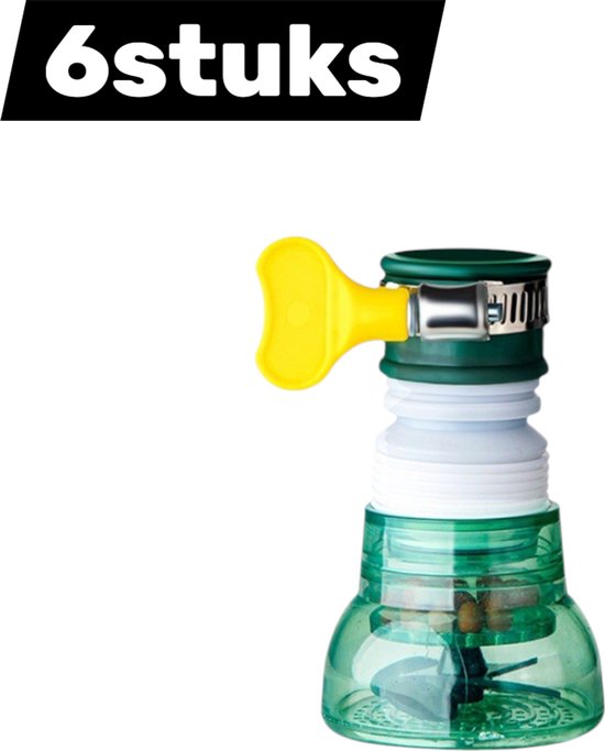 Ensemble De 6 Filtres Pour Robinet Avec Protection Anti-éclaboussures Pour Usage Domestique, Comprenant Des Rallonges Universelles Pour Pommeau De Douche Et Des Filtres De Cuisine - Convient Aux Robin