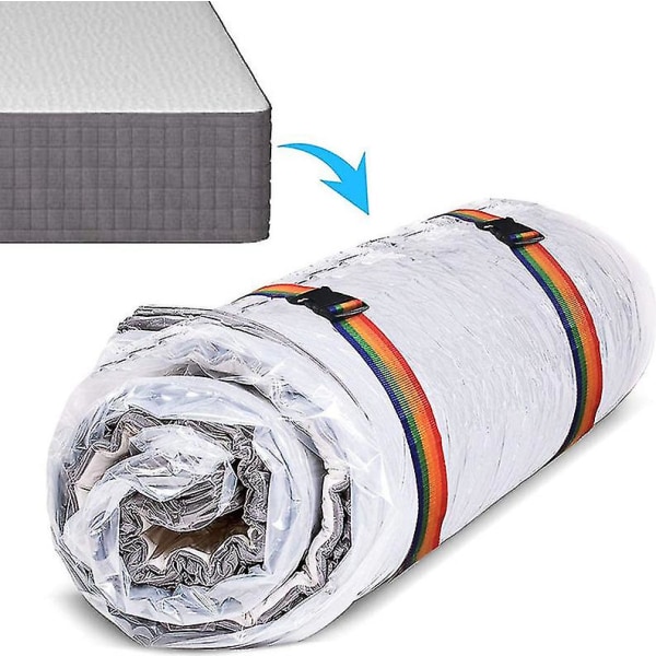 Sac De Rangement Sous Vide Pour Housse De Matelas (130240 Avec 2 Sangles Noires)