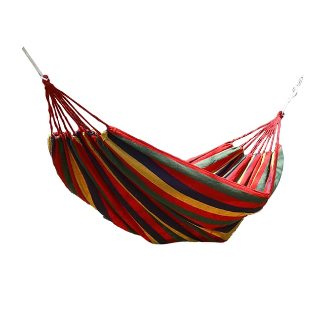 Hamac D'Extérieur Confortable En Polyester Et Coton Capacité De Poids 440,9 Lb Hamac Portable Anti-basculement Couleurs Vives (sku Produit : 95210228 Sku Offre : 3116240019811)