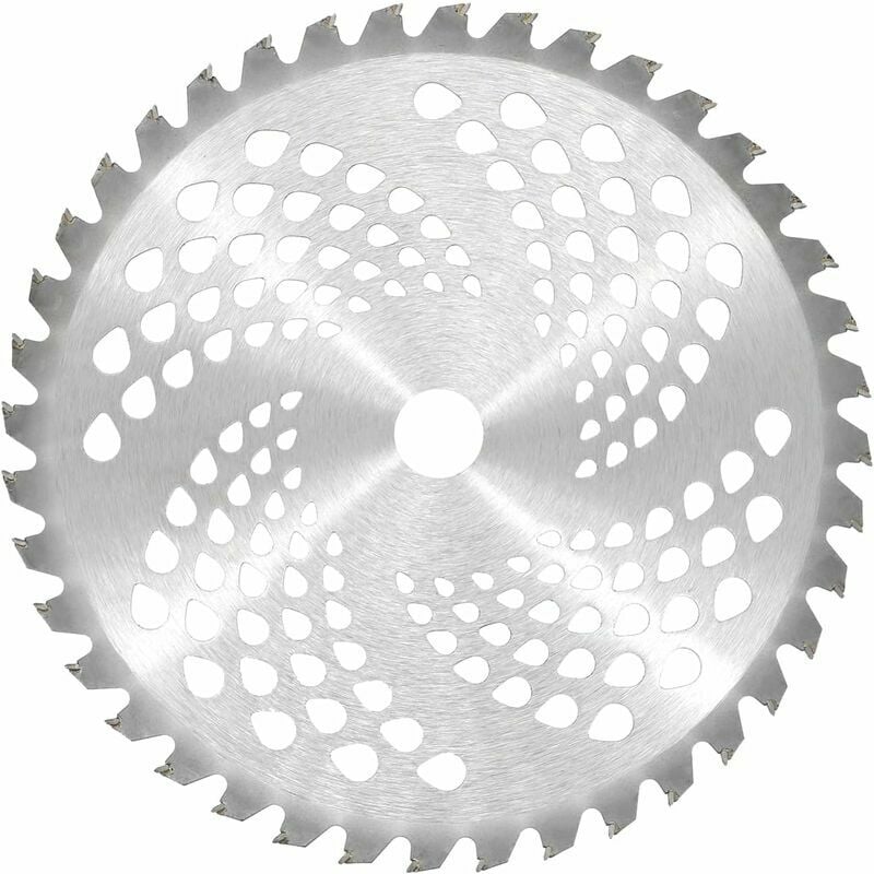 Choyclit Lame Universelle Pour Débroussailleuse 25,4 Cm X 40t Pointe En Carbure Lame Pour Tondeuse Lame De Tondeuse Pour Nettoyer Les Mauvaises Herbes 255 X 25,4 Mm 40 Dents