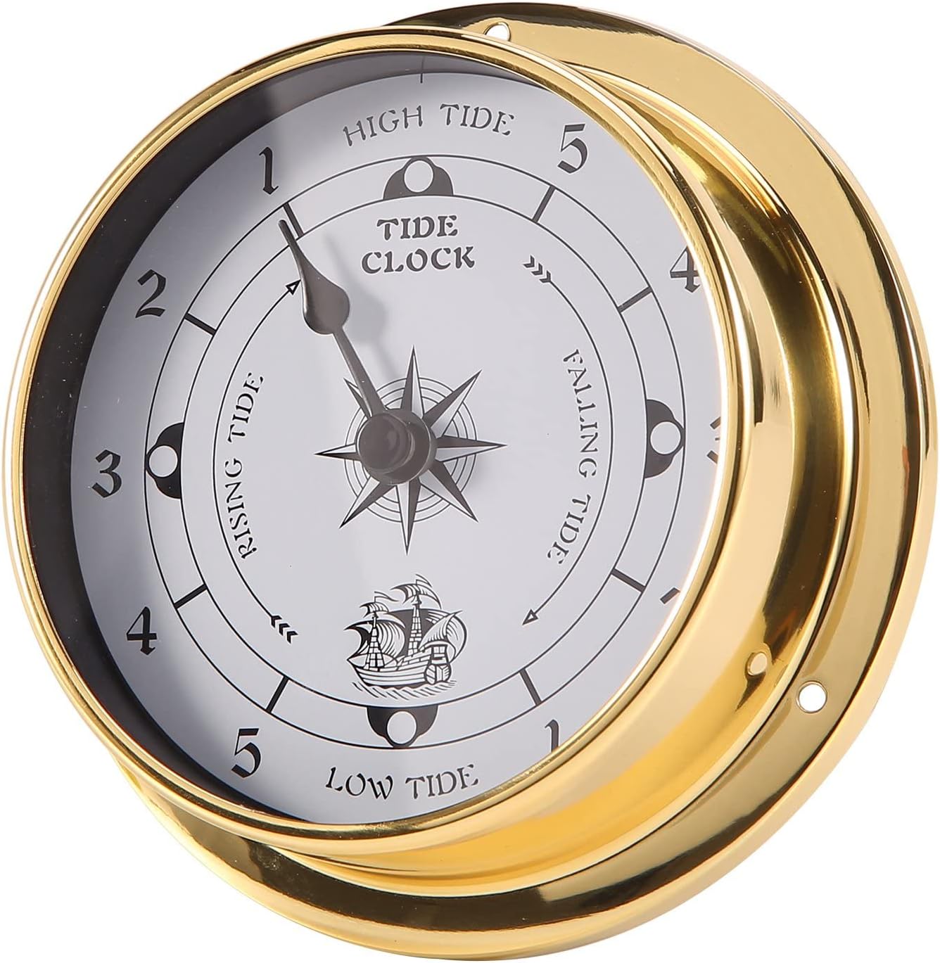 Horloge De Marée, Horloge De Marée Marine En Cuivre De 98 Mm Prévision Météo D'Une Pièce Station Météo