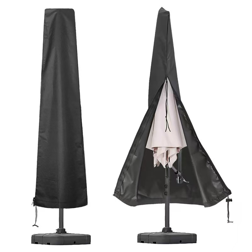 Housse De Parasol Imperméable Et Coupe-vent En Tissu Oxford - Housse De Rangement Extérieure Anti-poussière Avec Cordon De Serrage Réglable (240×57×57cm)
