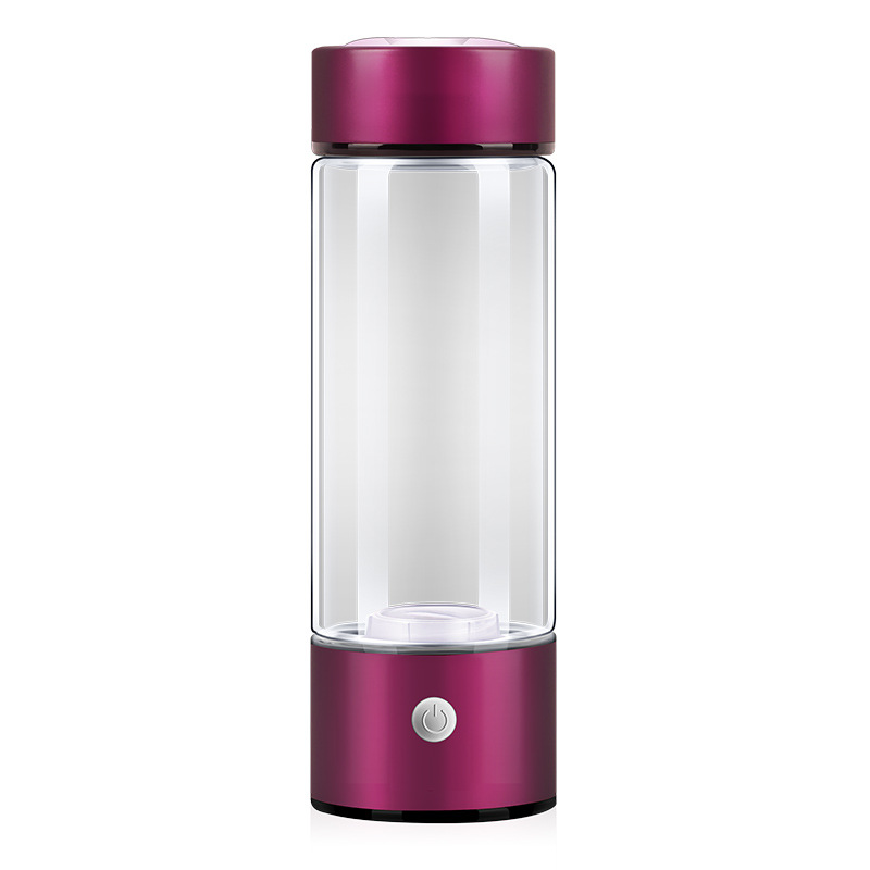 Bouteille D'Eau À Générateur D'Hydrogène, Eau Riche En Hydrogène Moléculaire Véritable, Rouge Rose