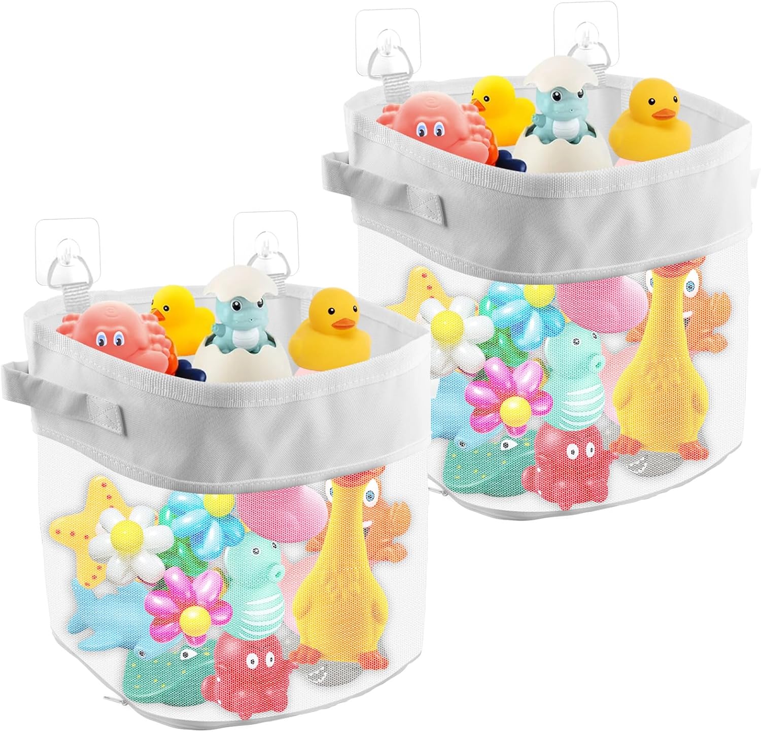2 Pièces D'Accessoires Pour Badspeelgoed, Opbergzak Pour Badspeelgoed, Opbergzak Pour Badspeelgoed, Organisateur Suspendu Pour Babybedje En Badje