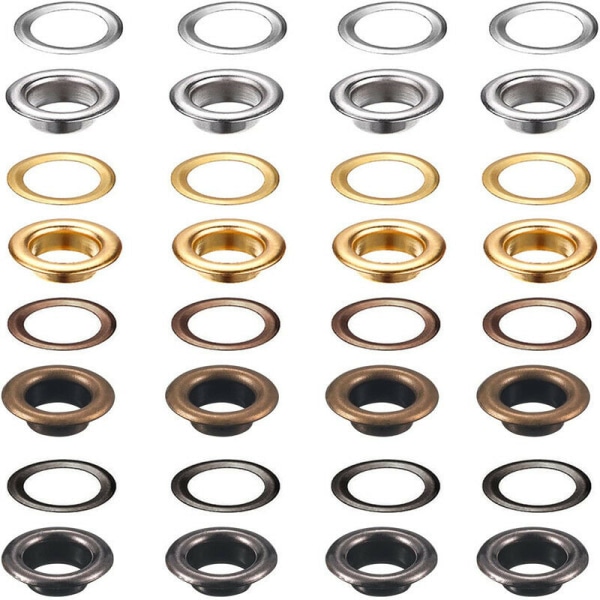 Œillets, 200 Jeux D'Œillets De 6 Mm, Kit De Réparation Pour Bâche, Avec 3 Outils Pour Œillets.
