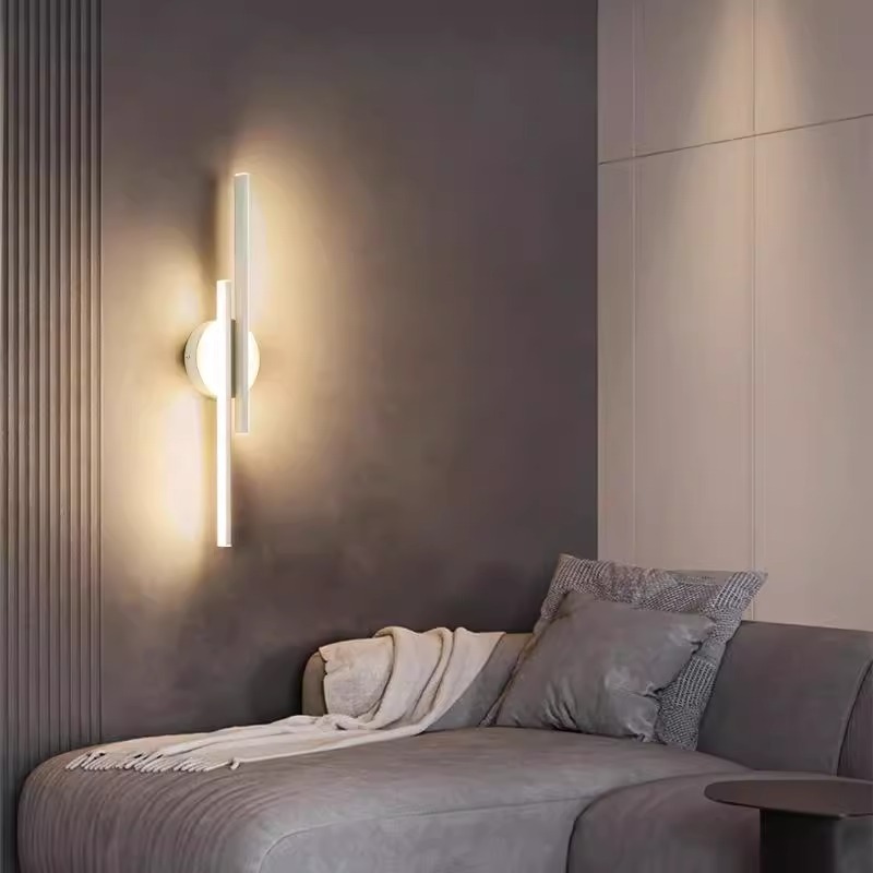 Led Indoor Wall Light 1200ml,14w Modern Wall Lamp, 3000k Warm White Aluminum Sconces For Living Room Hallway Bathroom Staircase Night Light，55cm [energy Class E]